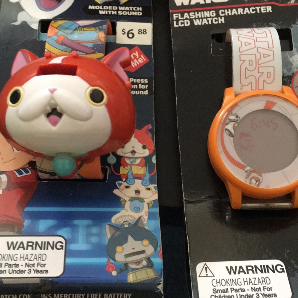 Kid’s watches star war and yo-Kai